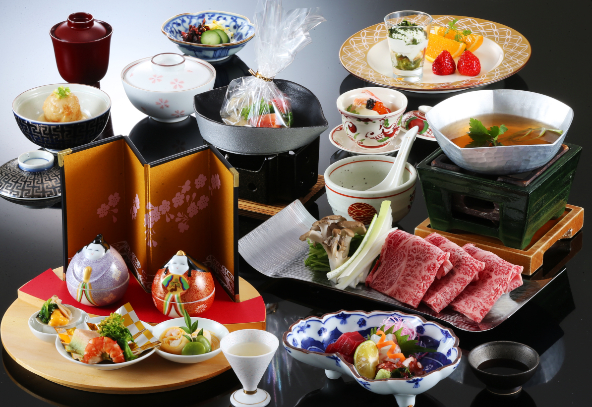 【黒毛和牛御膳】旬の味覚を敷きつめた黒毛和牛付き御膳